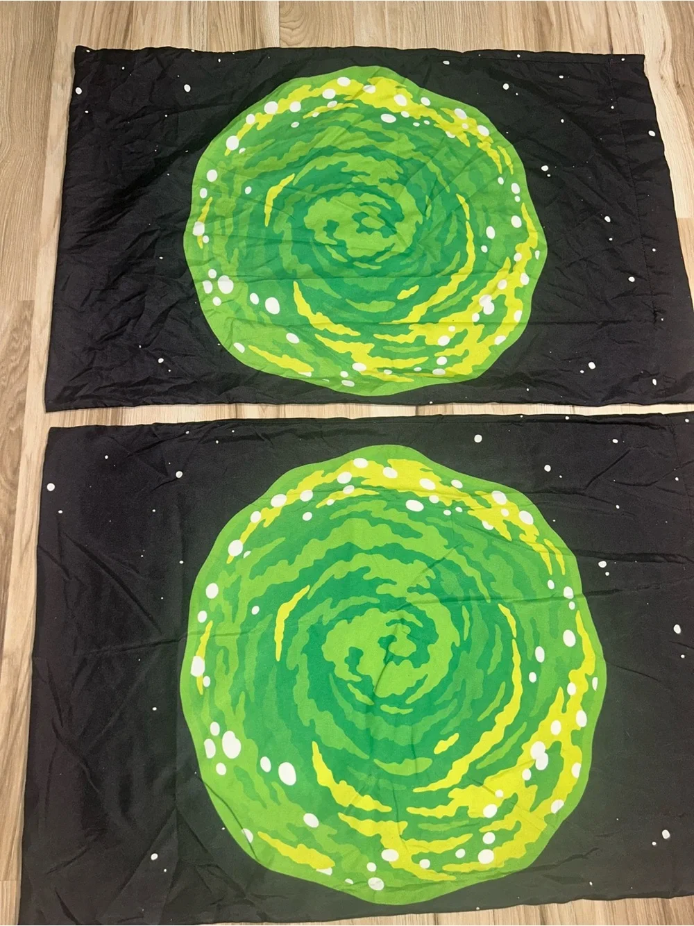 Rick and Morty Black Cartoon Pillowcase Set - 2-Piece